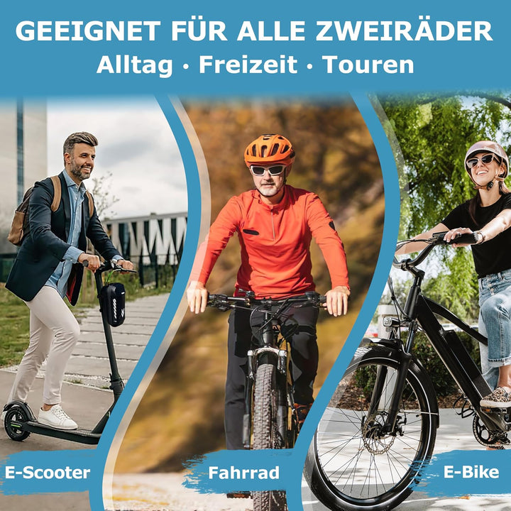 WIDDER Sicheres Handschellenschloss [80cm lang, 4 Schlüssel, 8mm Massiv Stahl] E Scooter Schloss mit