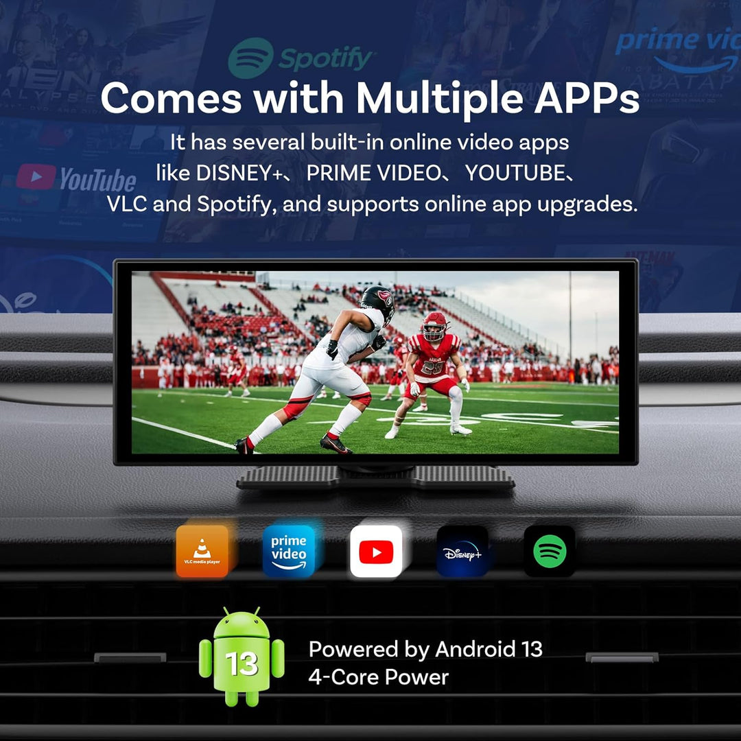 OTTOCAST ScreenFlow, Carplay Display mit YouTube, 11,4 Zoll Carplay Android Auto car Multimedia Play