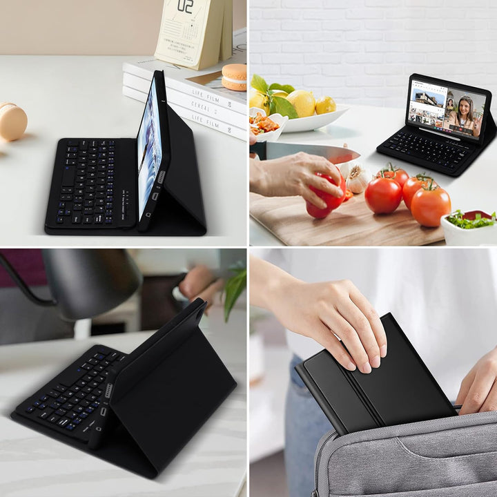 Für Samsung Tablet A9 Plus Tastatur -Für Galaxy Tab A9 Plus Hülle mit Tastatur, (Deutsches) Tastatur