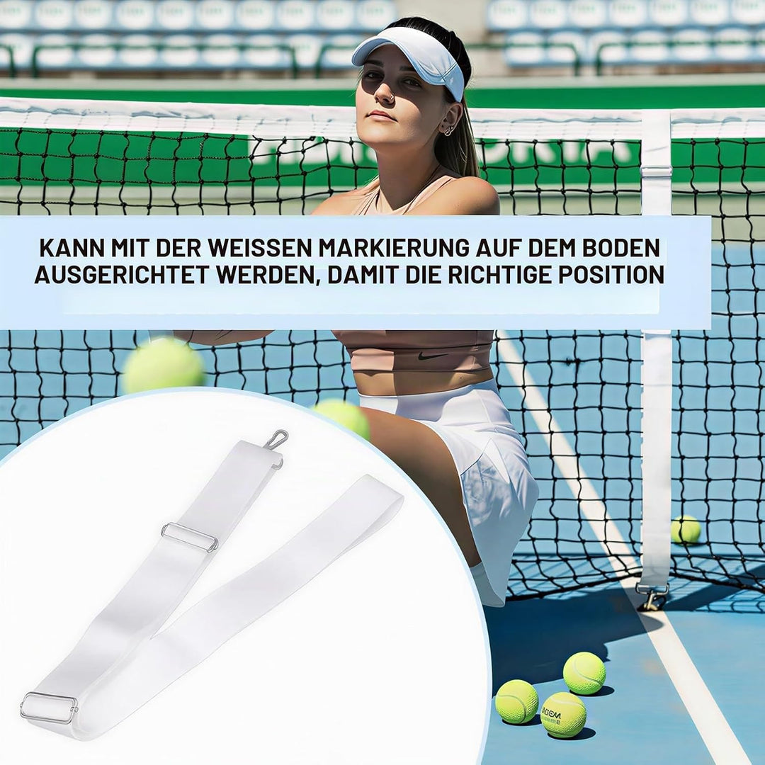 VGEBY Tennisnetzgurt, Tennisnetz-Mittelgurt, Verstellbare Tennisnetz-Mittelgurte, Edelstahlschnalle