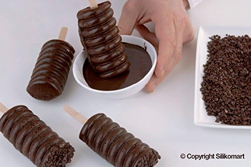 Eiscreme-Set, spiralförmig.