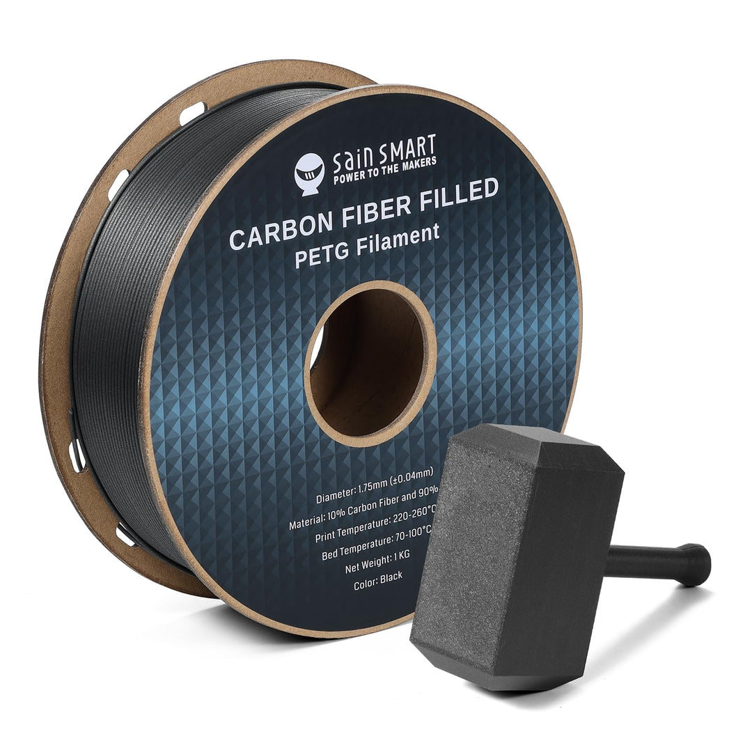 SainSmart Carbonfaser PETG Filament, 1,75 mm 3D-Druckfilament, starr, leicht, hitzebeständig und abr