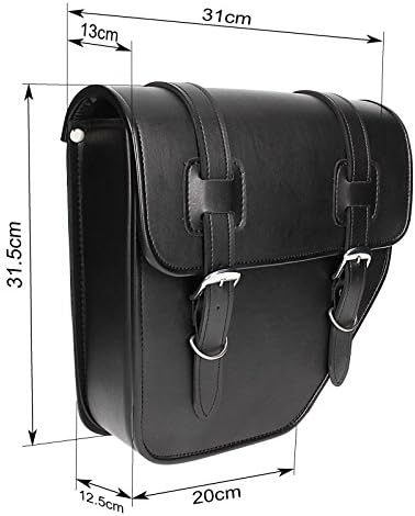 BS-Motoparts Satteltasche für Hyosung Aquila GV 125 Texas Schwarz Links