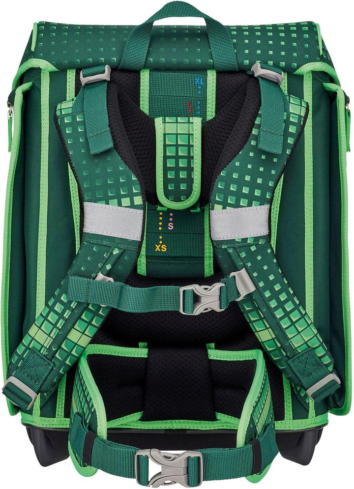 DerDieDas ErgoFlex Max - Schulranzen Set 5tlg. 950 g Grün, Grün