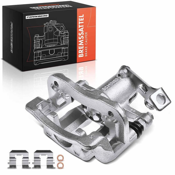 Frankberg 1x Bremssattel Bremszange Hintenachse Links mit Träger Kompatibel mit i10 BA IA i20 GB IB