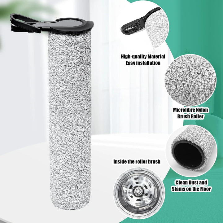 Bürstenrolle Zubehör für Tineco Floor One S7 Steam Nass- und Trockensauger Ersatzteile, 2 Walzenbürs