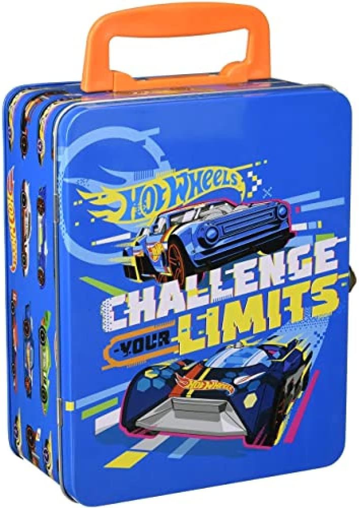 Theo Klein 2881 Hot Wheels Sammelkoffer I Metallkoffer für bis zu 50 Autos I Spielzeug für Kinder ab