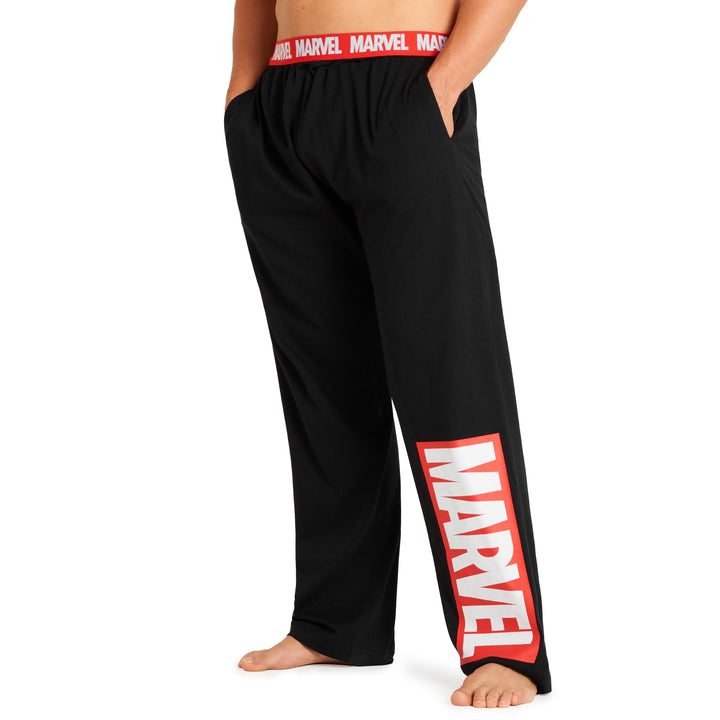 Marvel Avengers Schlafanzughose Herren lang, bequeme Pyjama Hosen - Geschenke für Männer &amp; Teenager