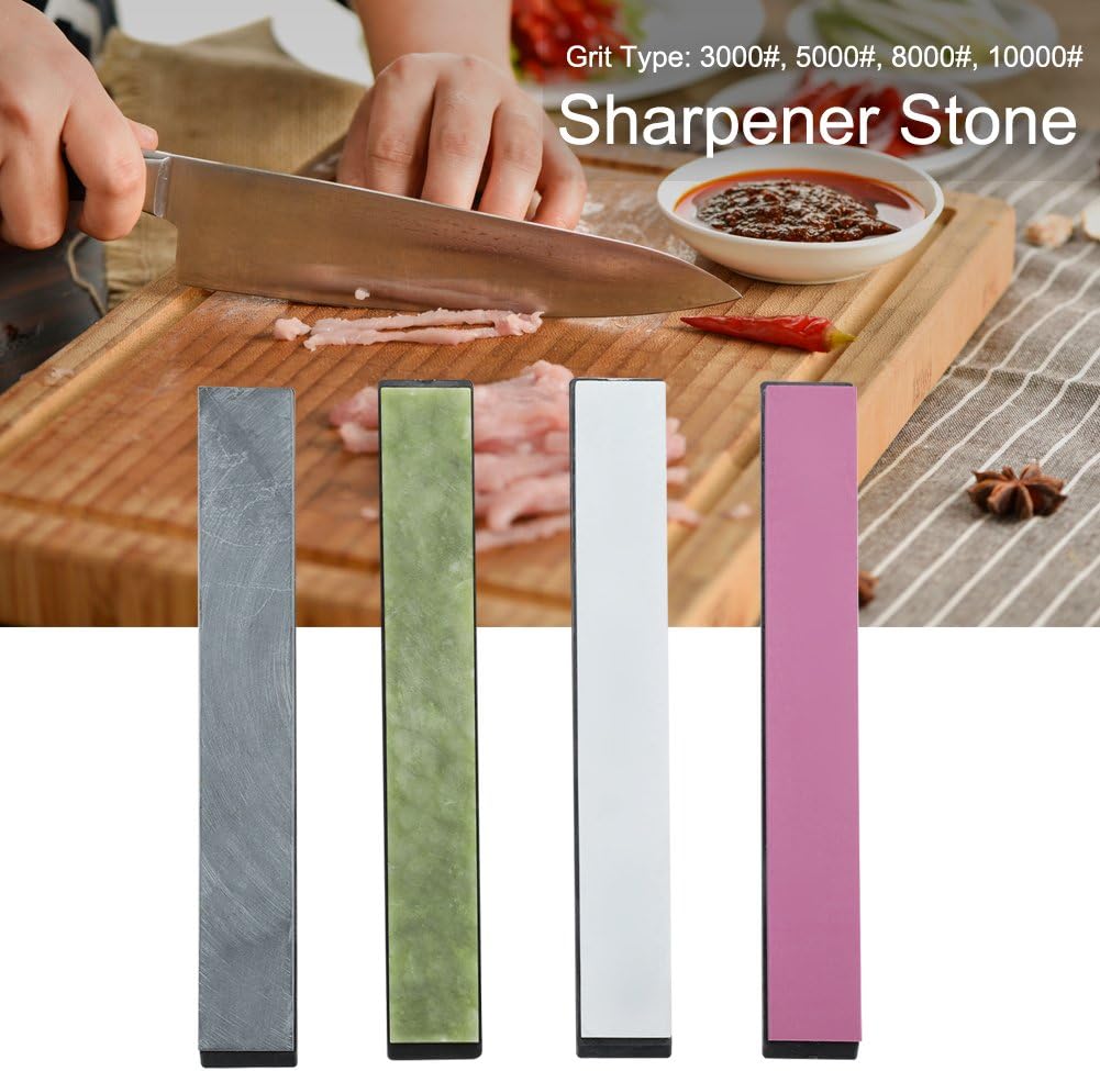 4PCS Schärfstein-Set, bunter Schleifstein mit einer Körnung von 3000-10000, Schleifstein aus natürli
