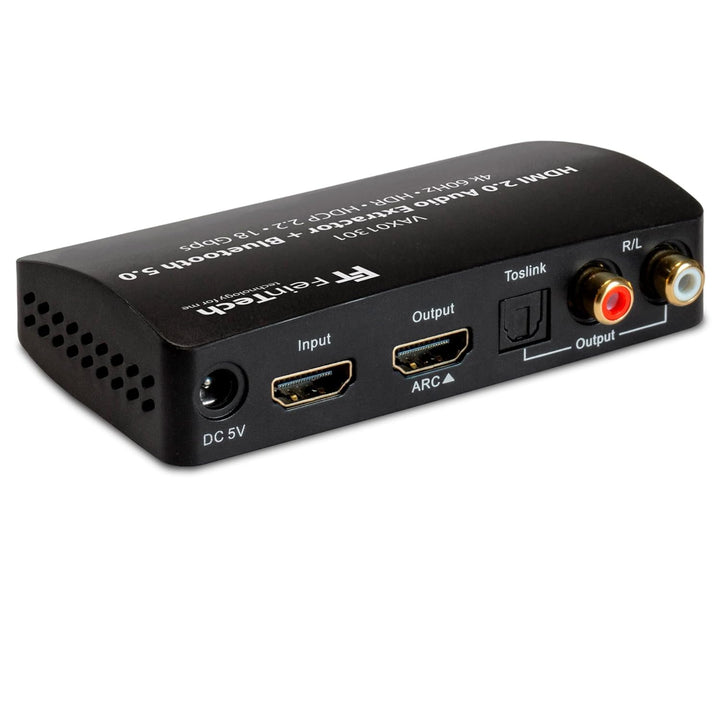 FeinTech VAX01301 HDMI Audio Extractor Adapter Konverter Splitter 5.1 mit Bluetooth Sender 4K 60Hz A