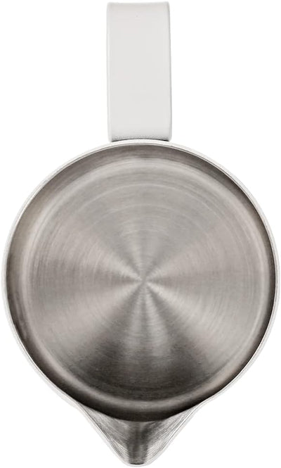 Dianoo Espresso Dampfkrug 350 ml, Milchaufschäumkännchen, Edelstahl, Kaffeemilch, Aufschäumbecher, K