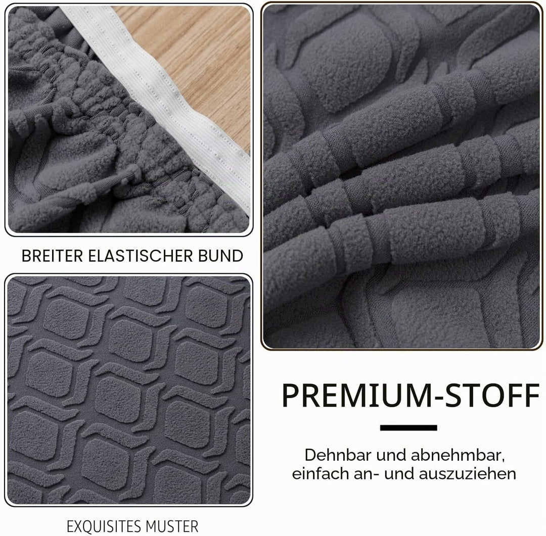 LANSHENG Stuhlhussen 6er Set, Stretch Stuhlhussen Schwingstühle, Abnehmbarer Waschbarer Stuhlbezug f
