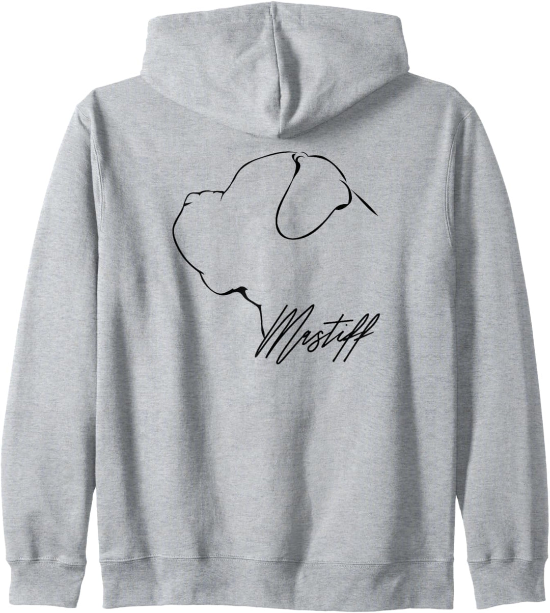 Mastiff Profil Hunderasse Hund Hunde Kapuzenjacke