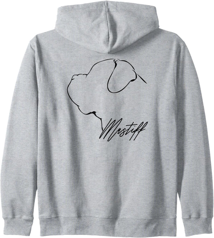 Mastiff Profil Hunderasse Hund Hunde Kapuzenjacke