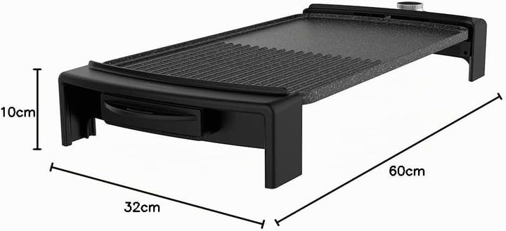 Cecotec elektrischer Grillplatte TASTY&GRILL 2500 RockWater MixGrill Hochwertiger mit 2150 W,