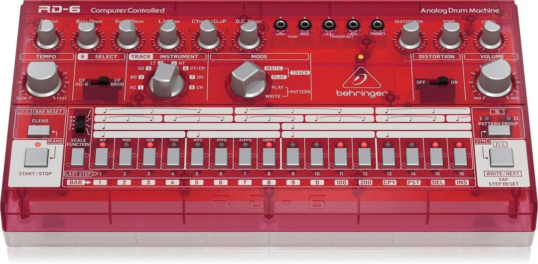 Behringer RD-6-SB Strawberry RHYTHM DESIGNER RD-6 Single, Strawberry RHYTHM DESIGNER RD-6 Single