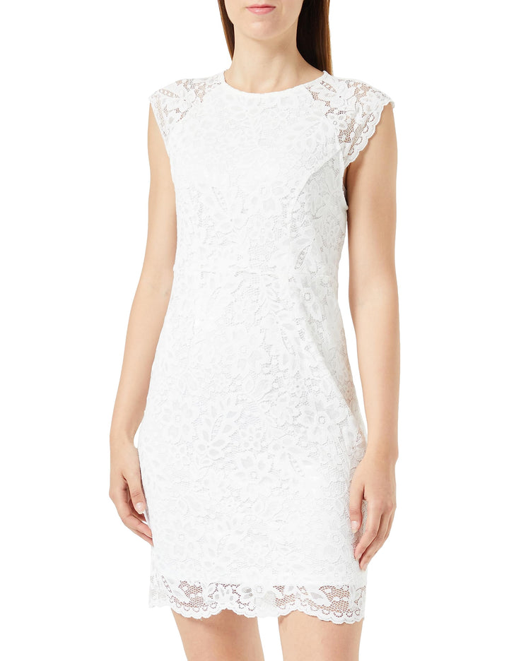 PIECES Damen Onlarzina Sl Lace Dress Wvn XL Cloud Dancer, XL Cloud Dancer