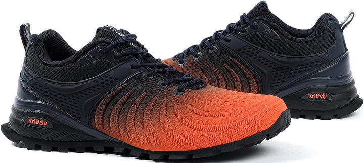 Kricely Traillaufschuhe Herren Laufschuhe Strassenlaufschuhe Sneaker Leicht Wanderschuhe Fitnessschu