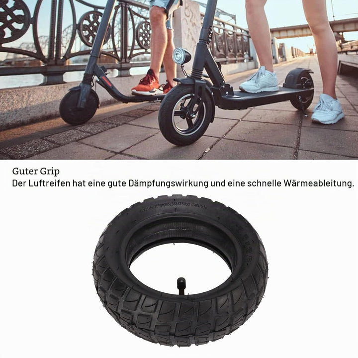 Hapivida E Scooter Reifen mit Schlauch, 8.5x3.0, Verdickt Ersatzreifen, mit 90 Grad Luftdüsen, Ersat
