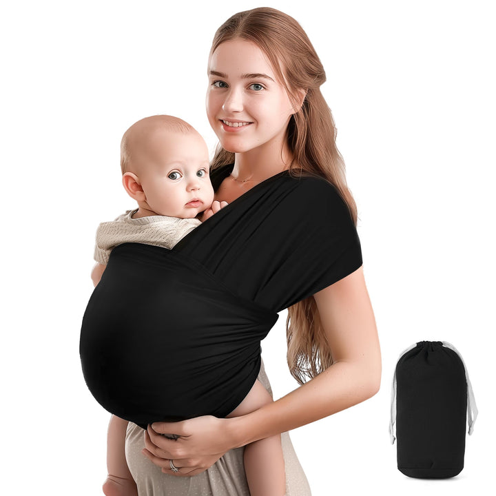Tragetuch Baby Neugeboren, Baby Tragetuch Neugeborene aus Weicher Baumwolle, Belastbar Bis 15 kg, Sc
