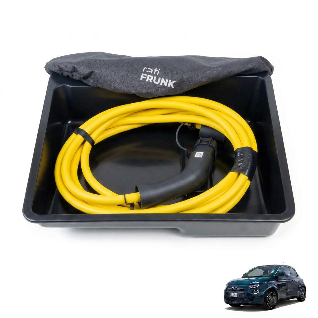 rati Frunk kompatibel für FIAT 500e 2020- |Erweiterter Front-Stauraum. Perfekt für Ladekabel, Zubehö