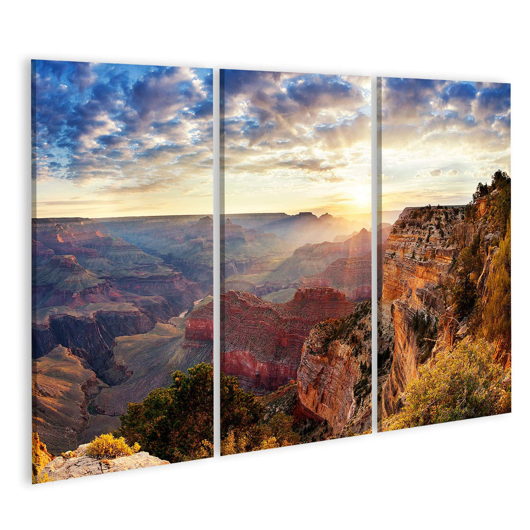 islandburner Bild auf Leinwand Grand Canyon Sonnenaufgang Arizona Usa Bilder Wandbilder Poster 130x8