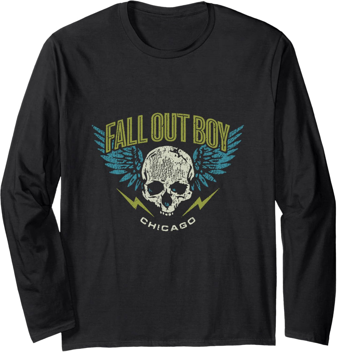 Fall Out Boy - Geflügelter Totenkopf Langarmshirt