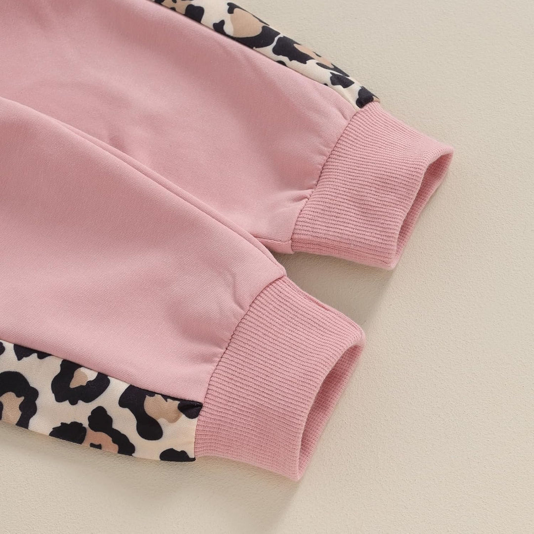 Geagodelia Baby Mädchen Kleidung Babykleidung Outfit Set Langarmshirt Sweatshirt + Leopard Hose Neug
