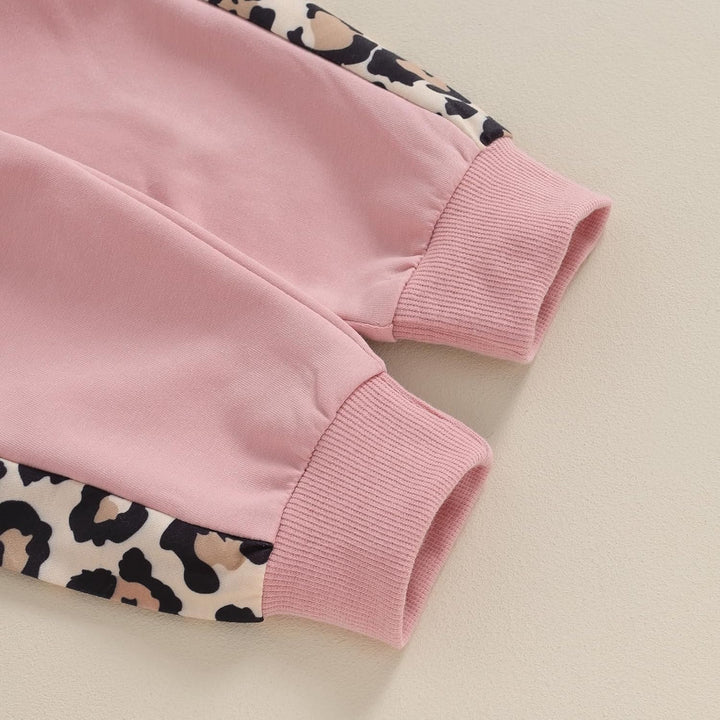 Geagodelia Baby Mädchen Kleidung Babykleidung Outfit Set Langarmshirt Sweatshirt + Leopard Hose Neug
