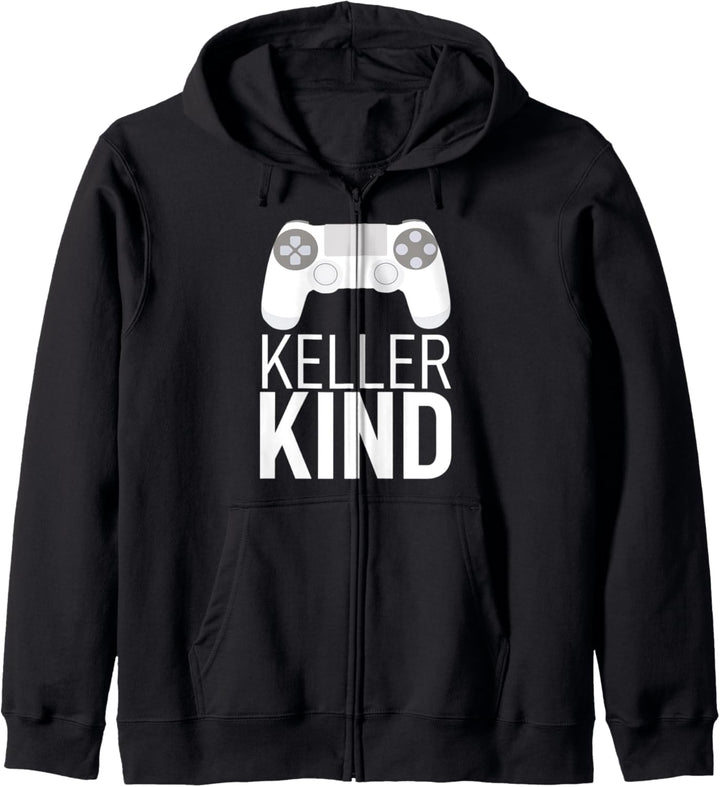 Keller Kind Zocken Konsole Video Game Spieler Zockerin Kapuzenjacke