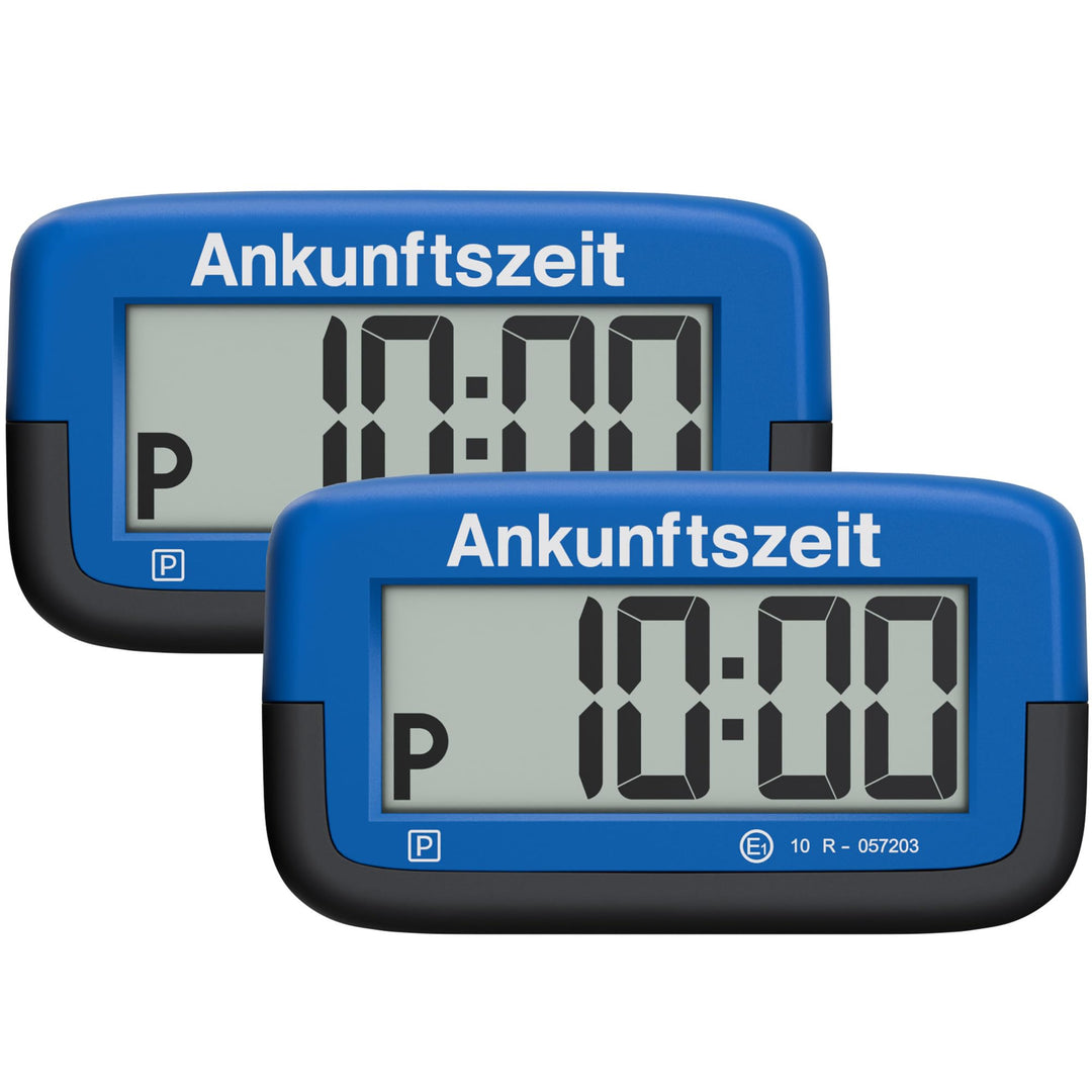 2X Needit Park Micro elektronische Parkscheibe mit Zulassung I Die kleinste Parkscheibe der Welt | D