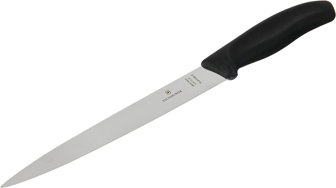 Victorinox, Swiss Classic, Profi Filetiermesser, Extra Scharfe Klinge, gerader Schliff, 20 cm, Robus
