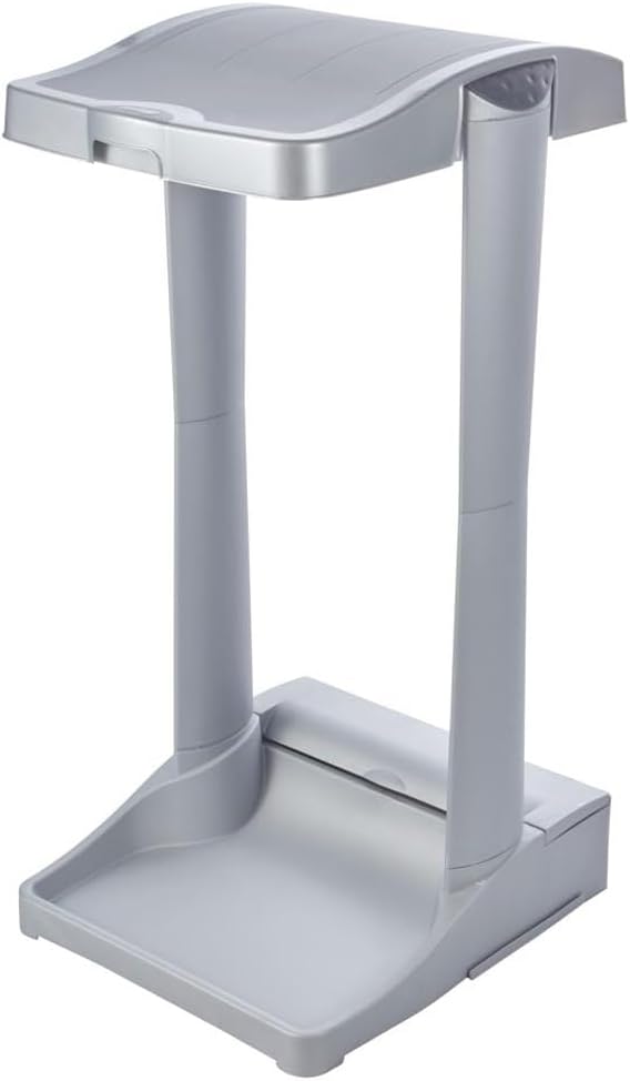 keeeper System-Müllsackständer mit integriertem Aufbewahrungsfach, 60-120 l, Ole, Silber