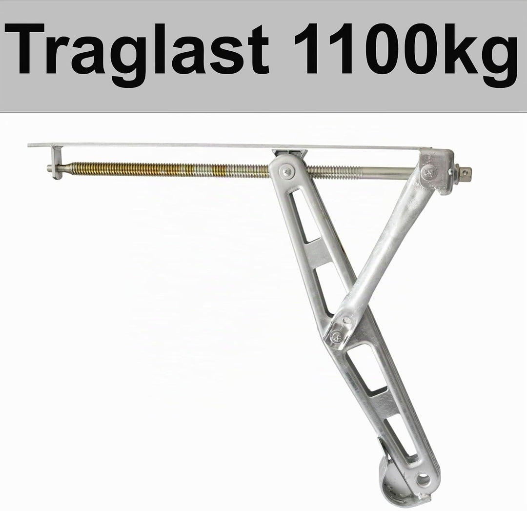 Ausdrehstütze Eckstütze aus Stahl Stützbein geeignet für Caravan Trailer PKW-Anhänger Abstützung Niv