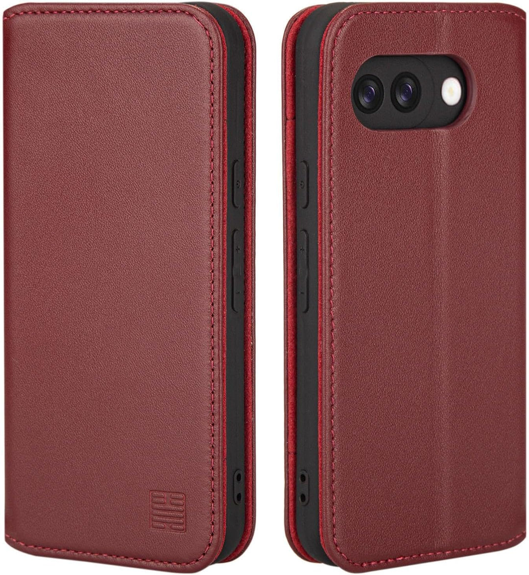 32nd Klassische Serie 2.0 - Lederhülle Case Cover für Google Pixel 9a, Echtleder Hülle Mit RFID-Bloc