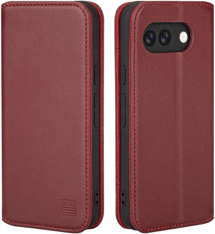 32nd Klassische Serie 2.0 - Lederhülle Case Cover für Google Pixel 9a, Echtleder Hülle Mit RFID-Bloc