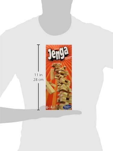 Hasbro Gaming Jenga Classic, beliebtes Geschicklichkeitsspiel für Kinder ab 6 Jahren und bis 2 Spiel