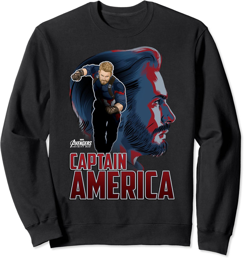 Marvel Infinity War Captain America Profile Sweatshirt