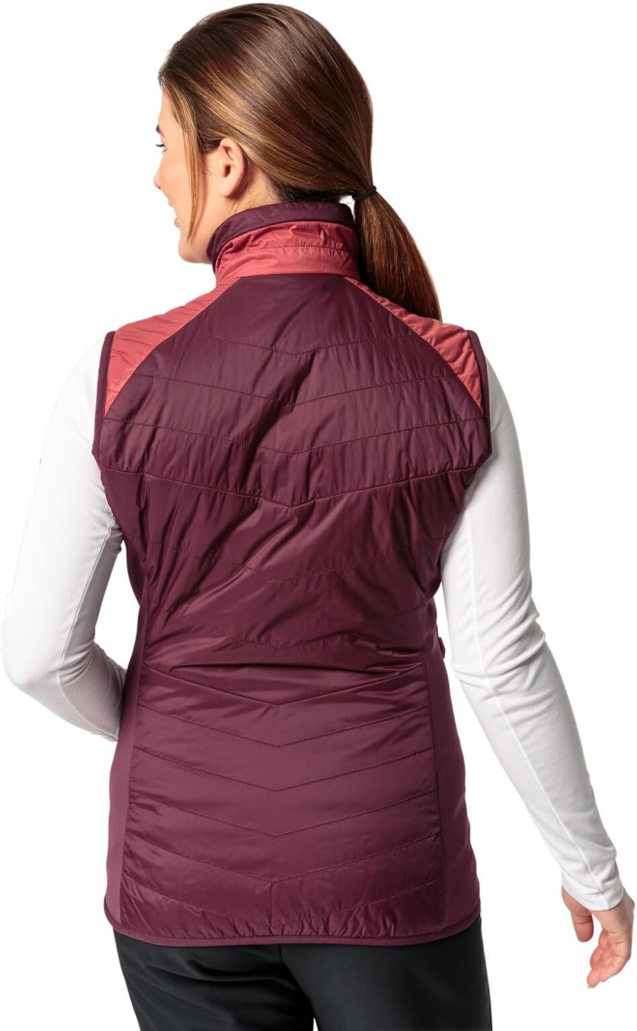 VAUDE Damen Chaleco Sesvenna Iv para Mujer Jacke, brick