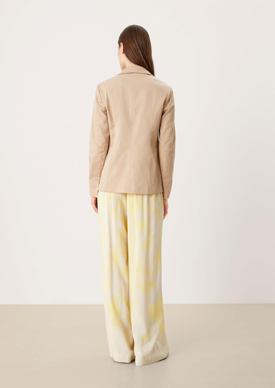 s.Oliver BLACK LABEL Damen Langarm Regular Fit Blazer 40 Beige, 40 Beige