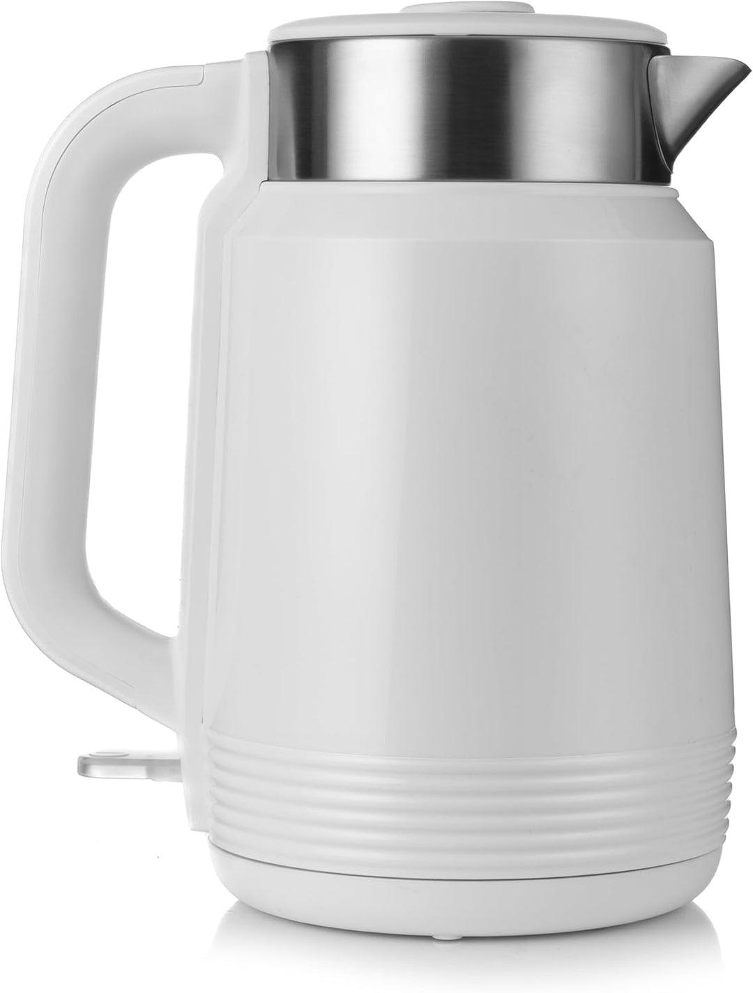 LEHMANN Elektrischer Wasserkocher Edelstahl 2L, 2200W, Schnelles Aufheizen, Doppelwand Design, 360°