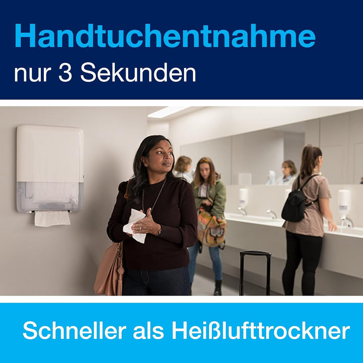 Tork PeakServe Mini-Spender für Endlos Papierhandtücher in Weiss H5 Hohe Kapazität Elevation-Design