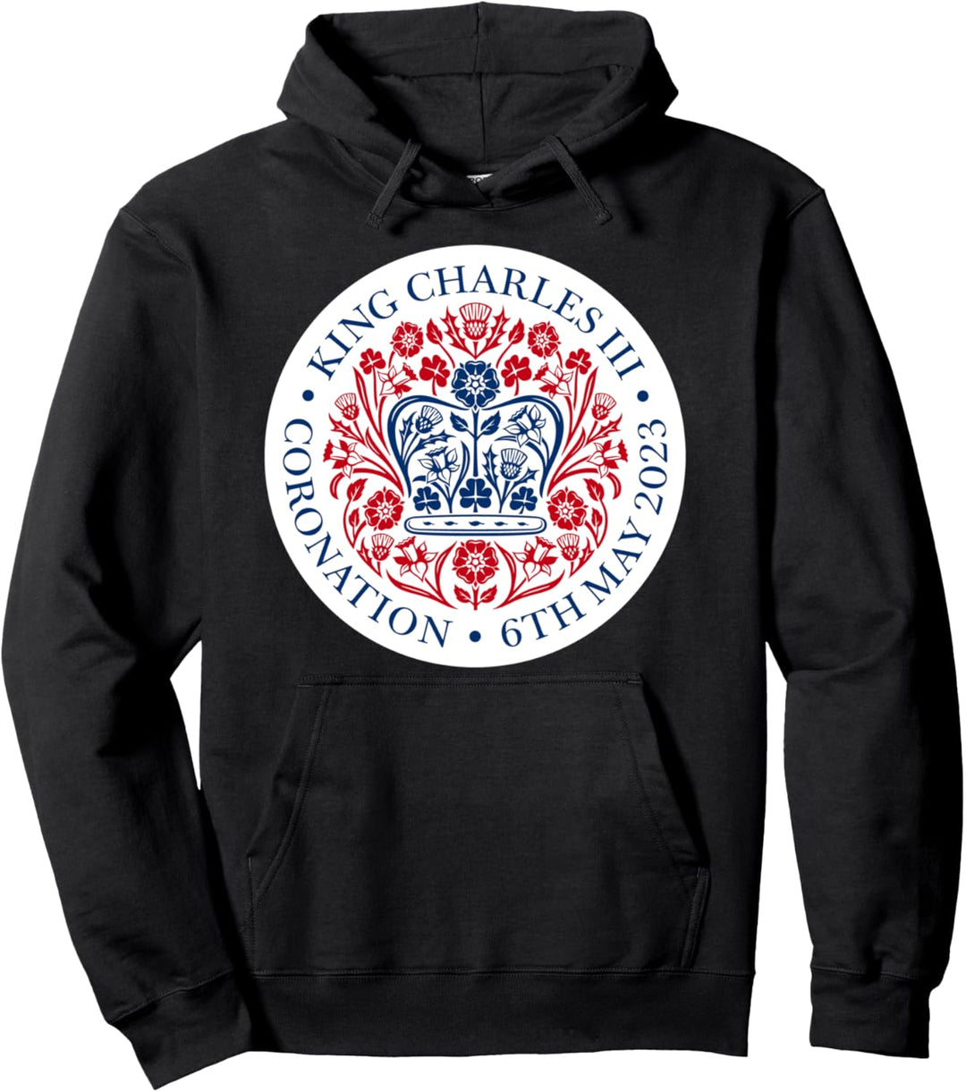 Erinnerungsstücke zum britischen König III. Charles Krönung 2023 Pullover Hoodie
