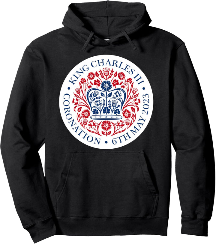 Erinnerungsstücke zum britischen König III. Charles Krönung 2023 Pullover Hoodie