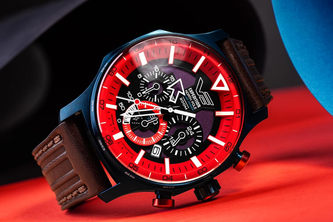 RELOJ VOSTOK - Solar Power Chrono/VR42-595D734-20ATM Gesundheit & Körperpflege