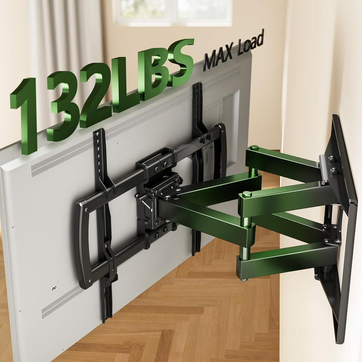 AX WABER TV Wandhalterung für 32-85 Zoll Bildschirme bis zu 60kg, Wandhalterung Fernseher Schwenkbar