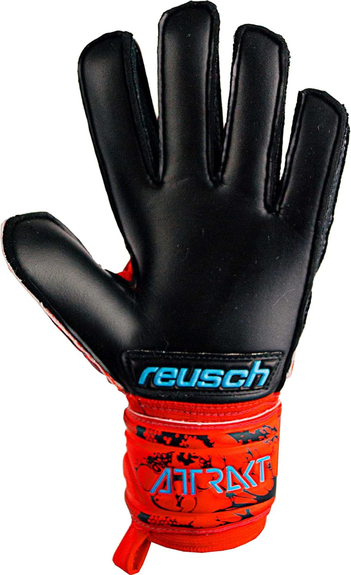 Reusch Attrakt Silver Torwarthandschuh Kids Kinder 4 rot/blau/schwarz, 4 rot/blau/schwarz