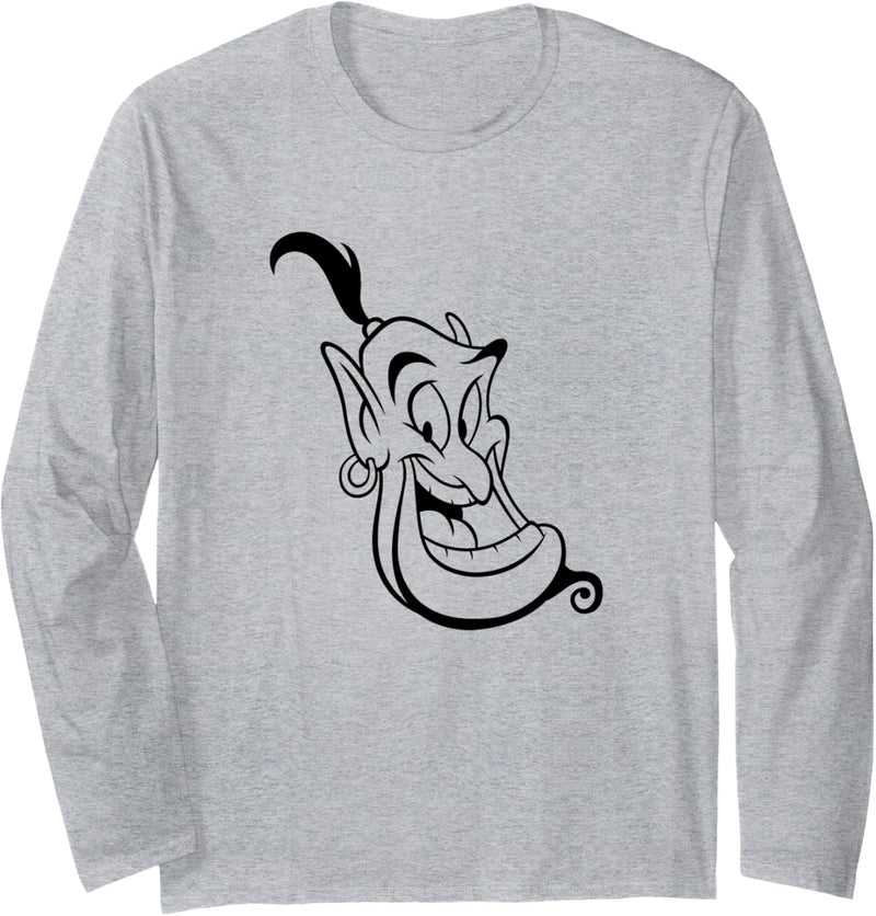 Disney Aladdin Genie Smiling Head Shot Portrait Langarmshirt