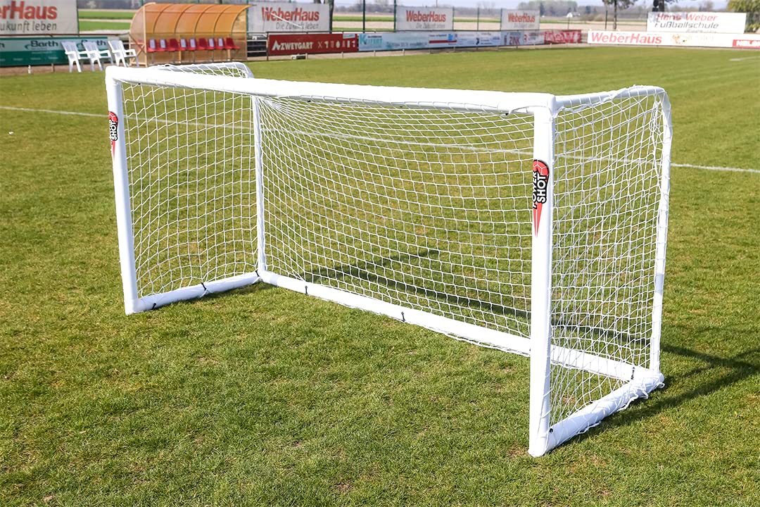 POWERSHOT® Fussballtor - 2,4 x 1,6 m - Made IN Germany - Super stabil - aus uPVC - WETTERFEST - Mit