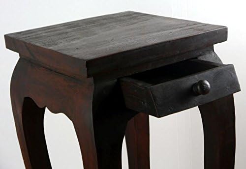livasia Opiumtisch, extrahoch mit Schublade, asiatischer Massivholztisch der Marke Asia Wohnstudio,